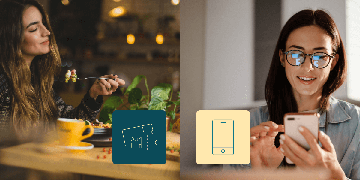 Vergleich Papiermarken vs. digitale Essensmarken